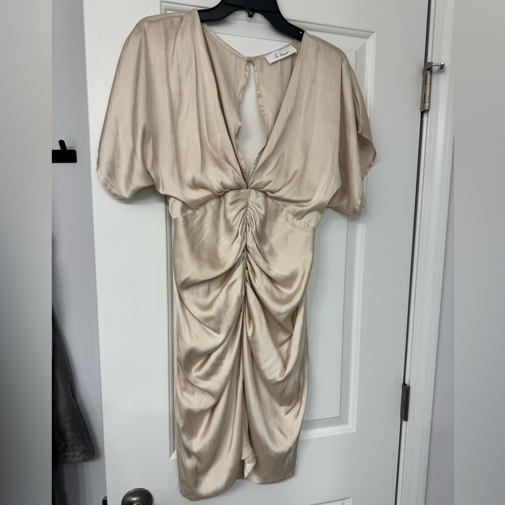 Ruched cocktail dress